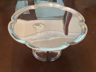 Antique James Deykin Silver Plated Cake Tray/stand