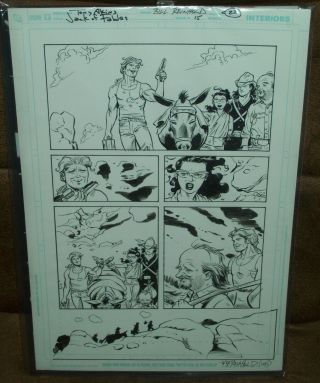 Jack Of Fables Issue 15 Art Page 22 Signed By Bill Reinhold