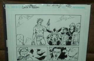 Jack of Fables issue 15 Art Page 22 SIGNED by Bill Reinhold 2