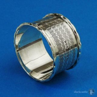 Quality George V Sterling Silver Napkin Ring Chester 1929 E J Trevitt & Sons