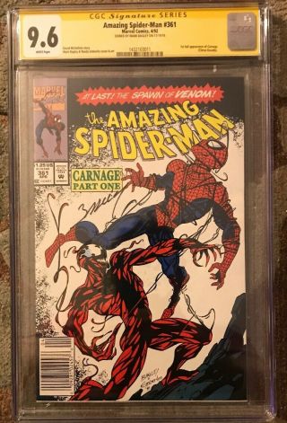 Spiderman 361 Cgc 9.  6 Signature Series