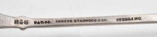Antique Sterling Silver Gorham IVY Pattern Jam Spoon - NO Mono 7 & 3/8 