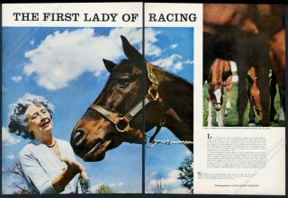 1959 Calumet Farm Lucille Markey Bull Lea Horse 10 Photo Vintage Print Article