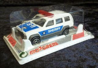 Majorette 285 Jeep Cherokee " Sheriff " With Darker Blue Tampos