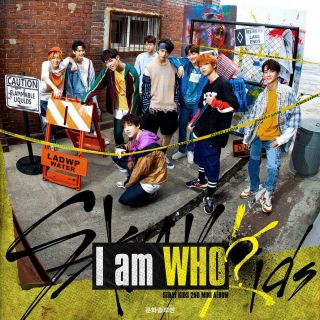 STRAY KIDS [I AM WHO] 2nd Mini Album WHO Ver CD,  PhotoBook,  3Card,  Poster (On),  GIFT 3