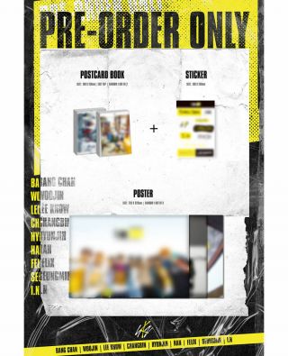 STRAY KIDS [I AM WHO] 2nd Mini Album WHO Ver CD,  PhotoBook,  3Card,  Poster (On),  GIFT 8