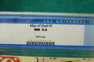 DC Man of Steel 1 NM 94 Special Collectors Edition 1986 Silver Logo John Byrne 2