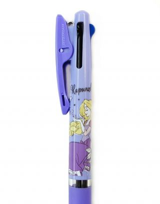 Disney Rapunzel Uni JETSTREAM 3 Colors 0.  5mm Gel Pen,  3 Refills (Purple Barrel) 3