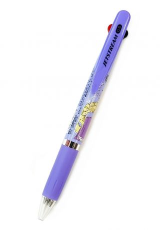 Disney Rapunzel Uni JETSTREAM 3 Colors 0.  5mm Gel Pen,  3 Refills (Purple Barrel) 4