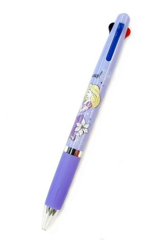 Disney Rapunzel Uni JETSTREAM 3 Colors 0.  5mm Gel Pen,  3 Refills (Purple Barrel) 5