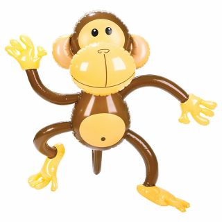 27 " Monkey Inflatable - Baby Chimpanzee Inflate Blow Up Toy Party Decoration