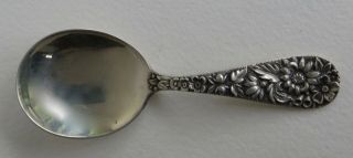 Vintage Or Antique Sterling Silver S.  Kirk & Son Repousse Baby Spoon