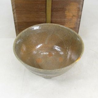 A193: Korean Pottery Tea Bowl Ido - Chawan With Appropriate Glaze,  Shape And Tone