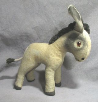 Vintage Stuffed Animal Toy - 8 " High Donkey - Burro
