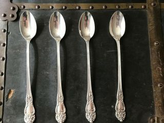 Reed And Barton Festivity (tiger Lily) Silver Plate Iced Tea Spoons Teaspoons Se