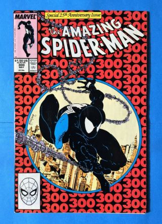 Spider - Man 300 - (vf/nm) - Origin & 1st App Venom - - White Pgs