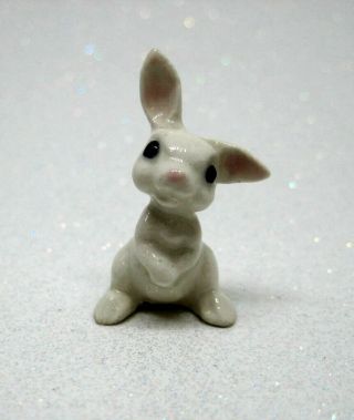 Hagen Renaker Miniature Made In America Baby Listening Rabbit