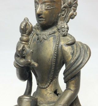 A159: Chinese or Tibetan Buddhist statue of copper ware with appropriate work. 5