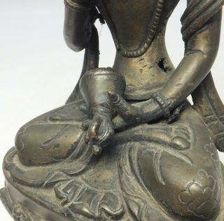 A159: Chinese or Tibetan Buddhist statue of copper ware with appropriate work. 6