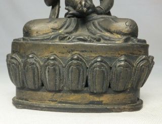 A159: Chinese or Tibetan Buddhist statue of copper ware with appropriate work. 7