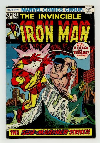Iron Man (1st Series) 54 1973 Vg - 3.  5