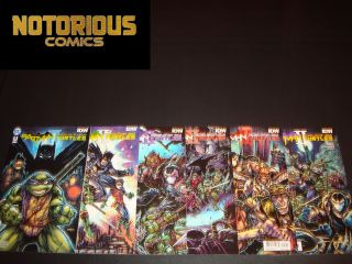 Batman Teenage Mutant Ninja Turtles Ii 1 - 6 Complete Variant Set Dc Idw Comics