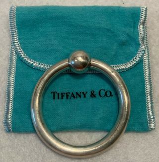 Vintage Tiffany & Co.  Authentic Sterling Silver Teething Ring W/ Rattler - Exc