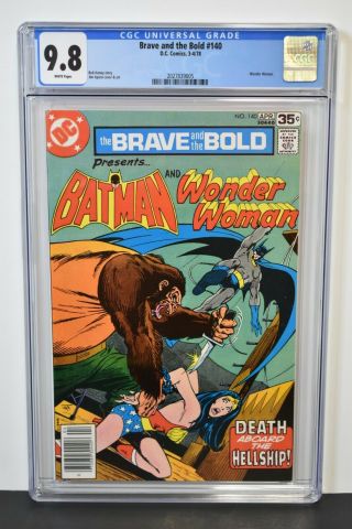 Brave And The Bold 140 1978 Cgc Graded 9.  8 Jim Aparo Cover,  Art Wonder Woman