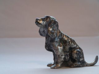 Make Offer Vintage Price Products Pewter Springer Spaniel Type Dog Figurine