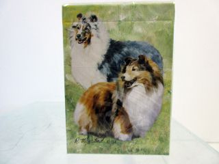 Shetland Sheepdog Dog Playing Card Set Of Cards By Ruth Maystead Sheltie Dogs