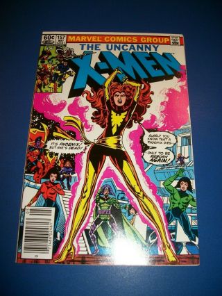 Uncanny X - Men 157 Newsstand Variant Signed By Cockrum/wincek Vf,  Beauty Phoenix