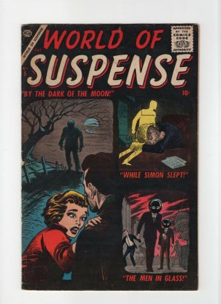 World Of Suspense 5 Vintage Marvel Atlas Comic Pre - Hero Horror Golden Age 10c