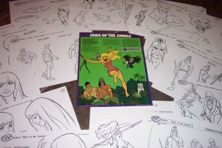 Jana Of The Jungle Animators Model Sheets Hanna Barbera Artist Reference Guide