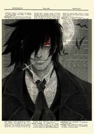 Hellsing Alucard Anime Dictionary Art Print Poster Picture Book Japan Ultimate
