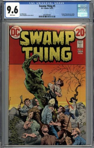Swamp Thing 5 Cgc 9.  6 Nm,  Bernie Wrightson Art White Pages