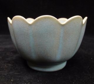 Very Rare Old Chinese Ru Kiln Celadon Porcelain Buddhist Lotus Bowl