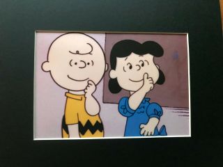 Charlie Brown & Lucy Van Pelt Peanuts 8 X 10 Mat Print Great Minds Think Alike