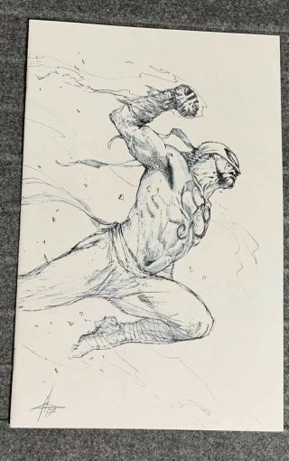 Defenders 1 Gabrielle Dell’otto Virgin Sketch Variant Marvel Iron Fist