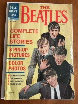 The Beatles 1 1964 Dell Comic Complete,  No Tape Or Restoration Scarce