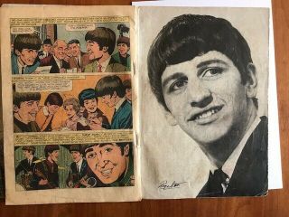 The Beatles 1 1964 dell comic Complete,  no tape or restoration Scarce 5