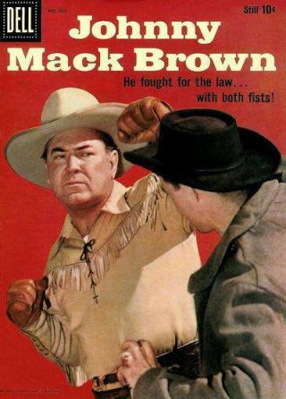 Johnny Mack Brown 22 In Fine Minus.  Dell Comics [ Oq]