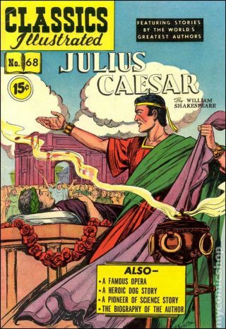 Classics Illustrated 068 Julius Caesar 2 1950 Vg,  4.  5 Stock Image