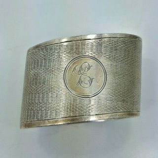 Antique Birmingham S.  Blanckensee & Son Ltd Sterling Silver Napkin Ring C.  1858