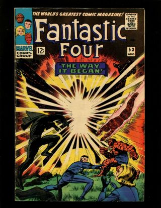 Fantastic Four 53 Fn - Kirby 2nd & Origin Black Panther 1st & Origin Klaw