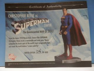 DC Comics Christopher Reeve As Superman Statue 8