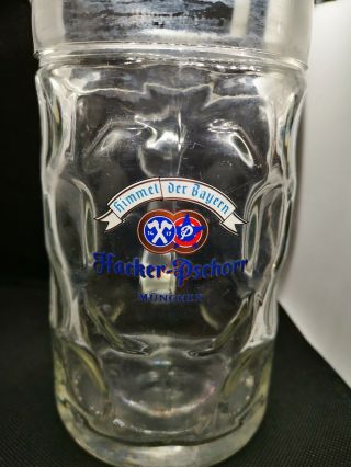 Hacker Pschorr Munchen Extra Large Beer Mug Dimpled And Lowenbrau Munchen