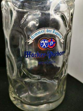 Hacker Pschorr Munchen Extra Large Beer Mug Dimpled and Lowenbrau Munchen 2