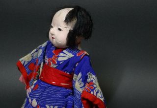 No.  3 Rare Antique Meiji Japanese Mitsuore Doll Jointed Doll Ningyo The Girl 4