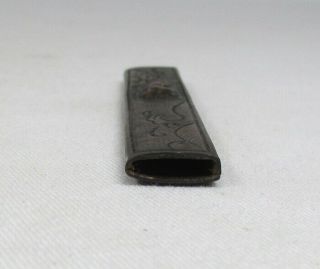 A169: REAL old Japanese small sword KOZUKA with good work of traditional rabbit 8