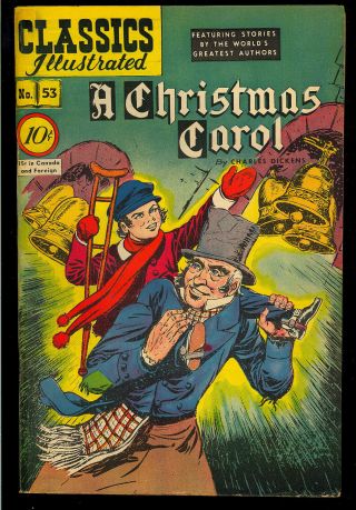 Classics Illustrated 53 (a Christmas Carol) Edition Comic 1948 Vg